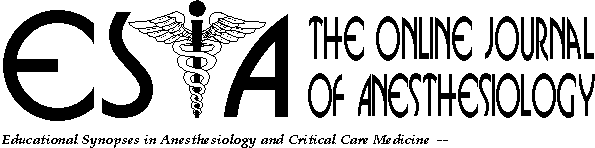 ESIA -- Educational Synopses
in Anesthesiology